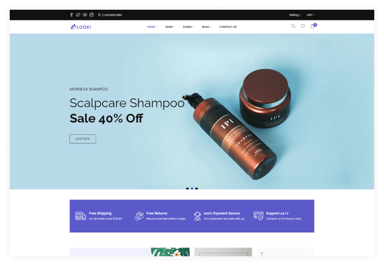 Looki- Beauty & Cosmetics eCommerce Shopify Theme