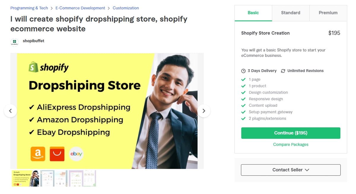 Create Dropshiping business