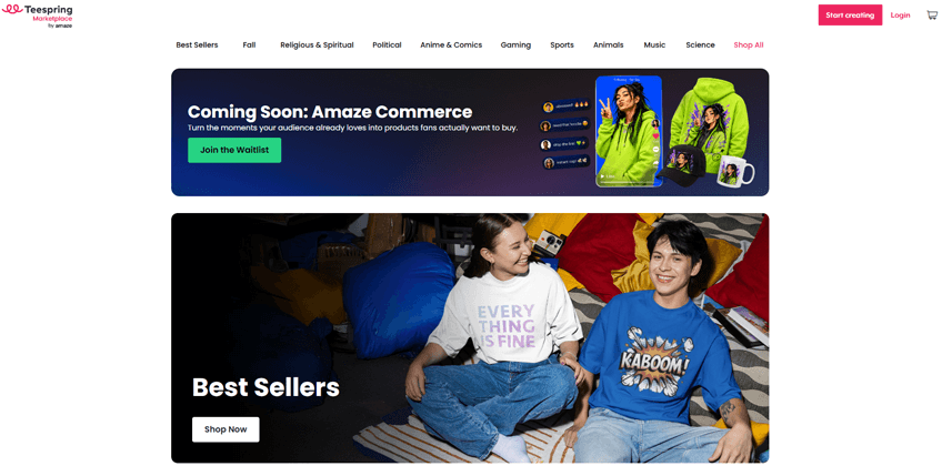 Spring (Formerly Teespring)