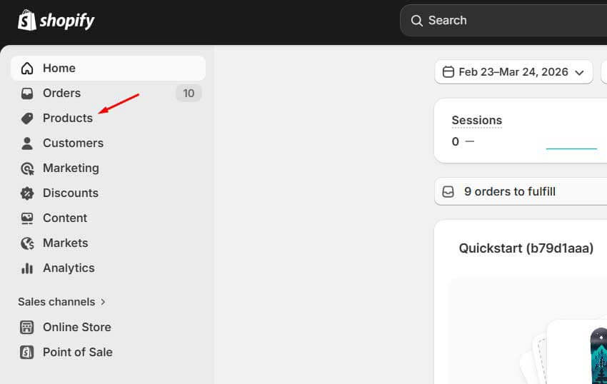 Click on Product From Dashboard