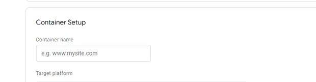 Enter your Container Name
