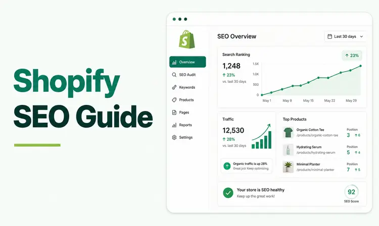 ShopiBuffet thumbnail about the complete Shopify SEO guide for 2026 store traffic growth.