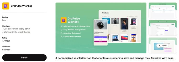 GroPulse Wishlist