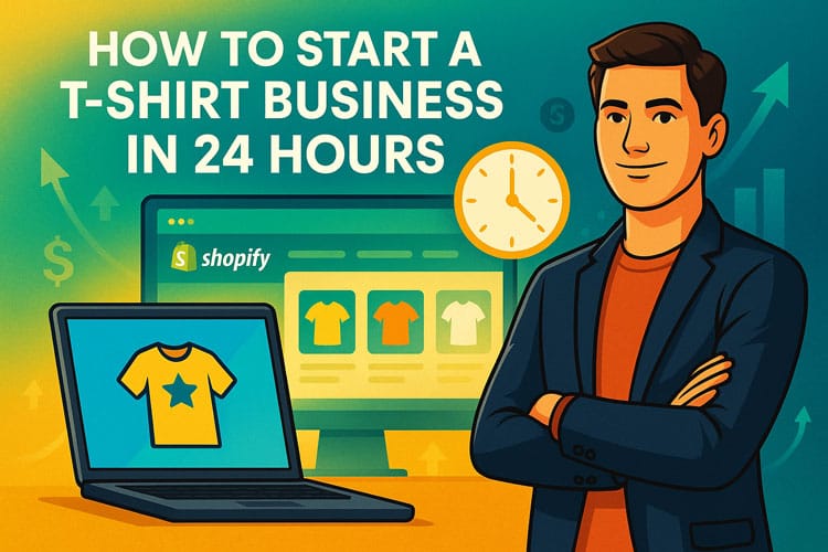 How to Start a T-Shirt Business in 24 Hours on Shopify