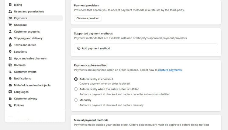 Choose Payment from Different Payment Provider
