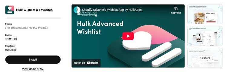 Hulk Wishlist & Favorites