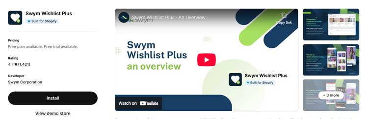Swym Wishlist Plus